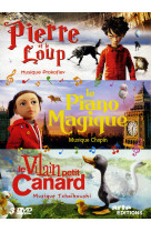 Pierre et le loup-piano magique-vilain petit canard - 3 dvd