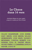 Le chaos dans 14 vers - anthologie du sonnet anglais