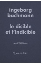 Le dicible et l'indicible