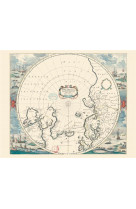 Carte  pole arctique - geographie nostalgique