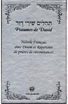 Psaumes de david hebreu francais - argent tehilim