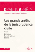 Les grands arrets de la jurisprudence civile t.2  -  obligations, contrats speciaux, suretes (13e edition)