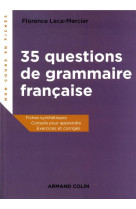 35 questions de grammaire francaise  -  cours, exercices, corriges