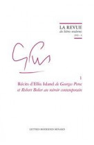 La revue des lettres modernes  -  georges perec n.1 : recits d'ellis island de georges perec et robert bober au miroir contemporain