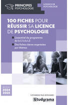 100 fiches pour réussir sa licence de psychologie