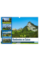 Randonnées en suisse alpages valaisans (calendrier mural 2025 din a3 vertical), calvendo calendrier mensuel