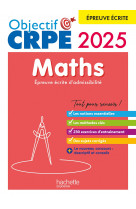 Objectif crpe 2025 - maths - épreuve écrite d'admissibilité