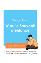 Réussir son bac de français 2024 : analyse de w ou le souvenir d'enfance de georges perec