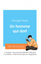 Réussir son bac de français 2024 : analyse du roman un homme qui dort de georges perec