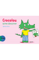 Crocolou aime dessiner