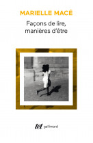 Façons de lire, manières d'être