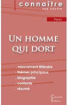 Fiche de lecture un homme qui dort de georges perec (analyse littéraire de référence et résumé complet)