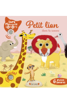 Petit lion dans la savane