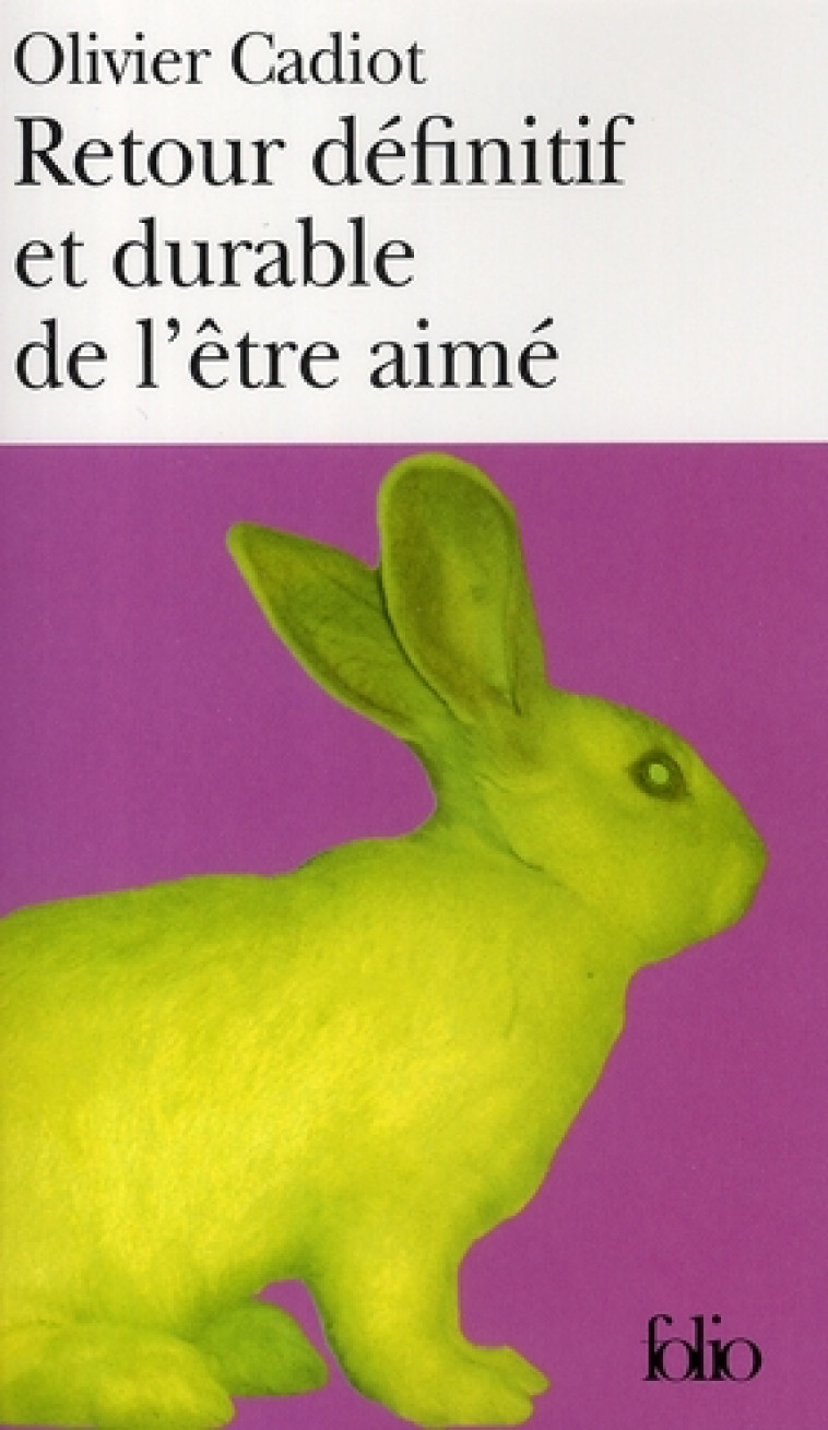 RETOUR DEFINITIF ET DURABLE DE L'ETRE AIME - CADIOT OLIVIER - GALLIMARD