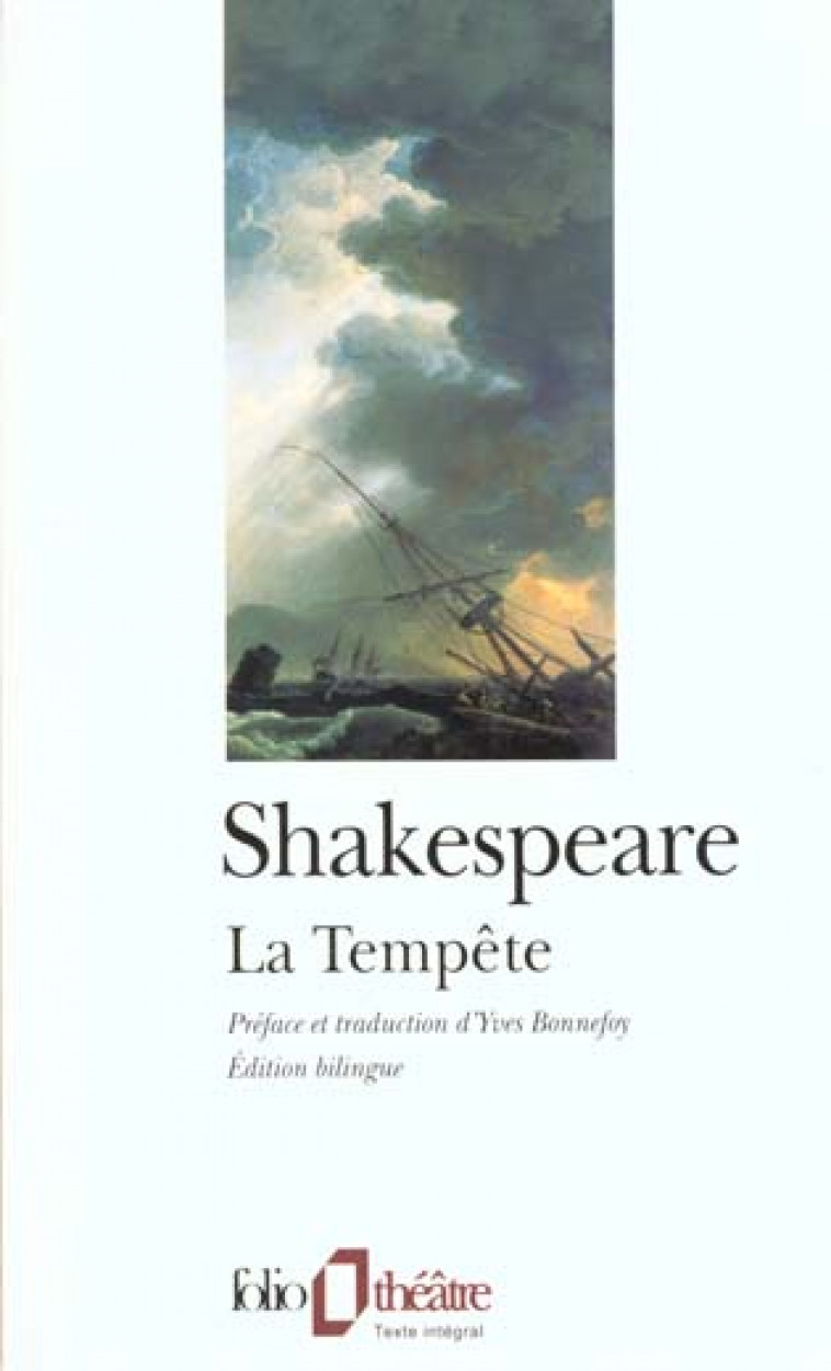 LA TEMPETE - SHAKESPEARE WILLIAM - GALLIMARD