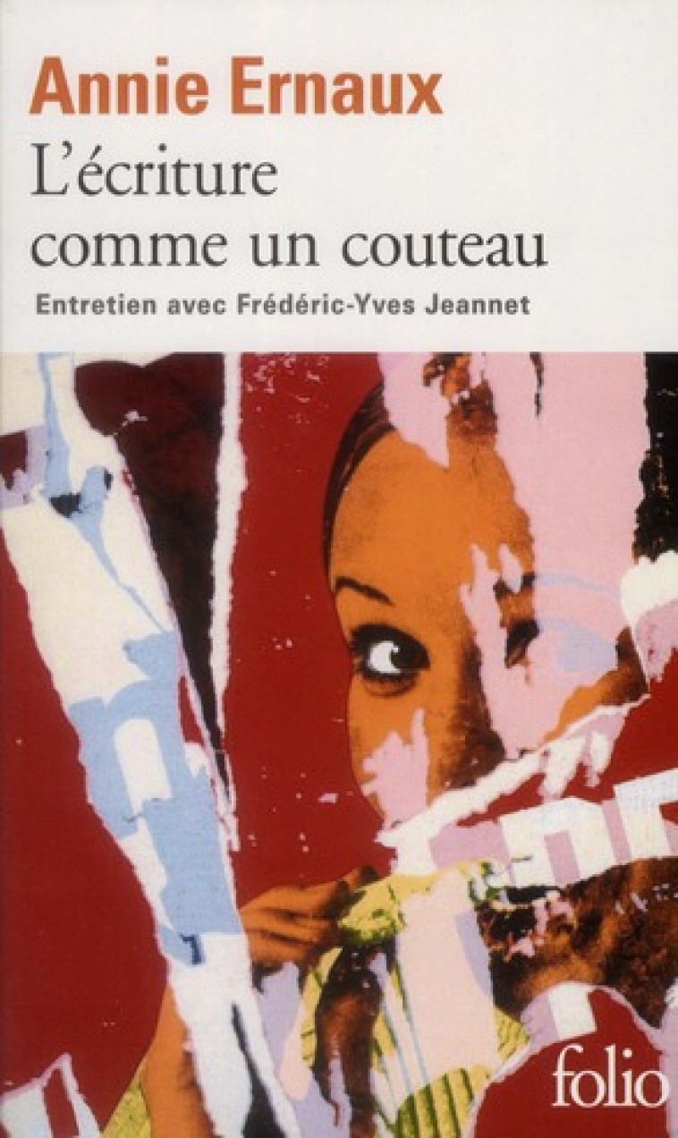 L'ECRITURE COMME UN COUTEAU - ERNAUX ANNIE - GALLIMARD