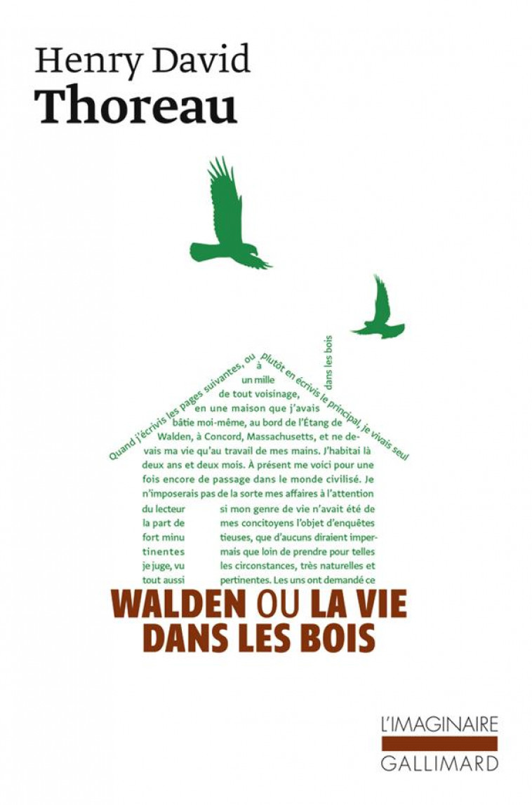 WALDEN OU LA VIE DANS LES BOIS - THOREAU HENRY DAVID - GALLIMARD