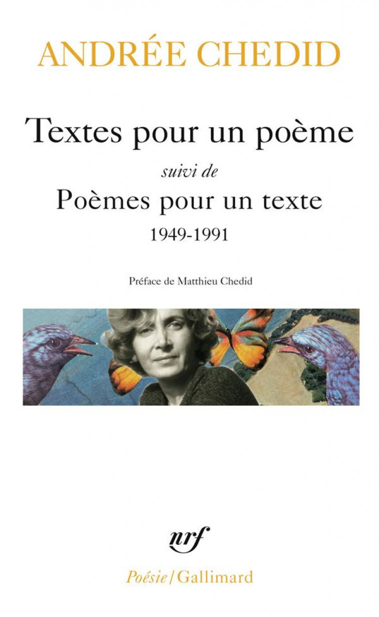 TEXTES POUR UN POEME / POEMES POUR UN TEXTE - CHEDID - NC