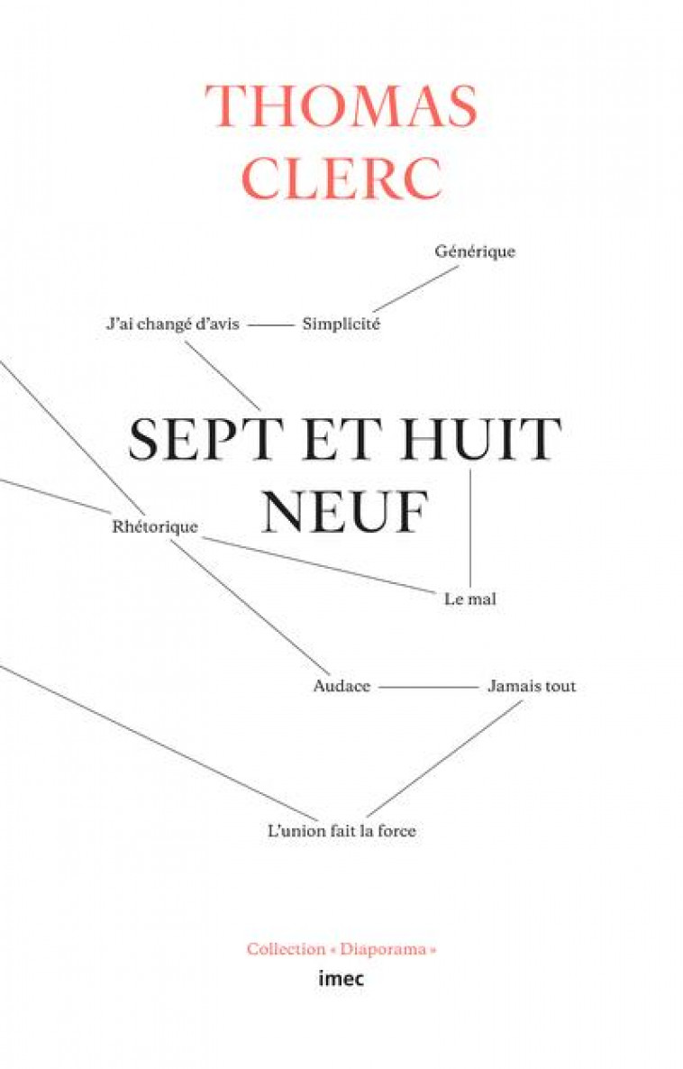 SEPT ET HUIT NEUF - CLERC THOMAS - IMEC