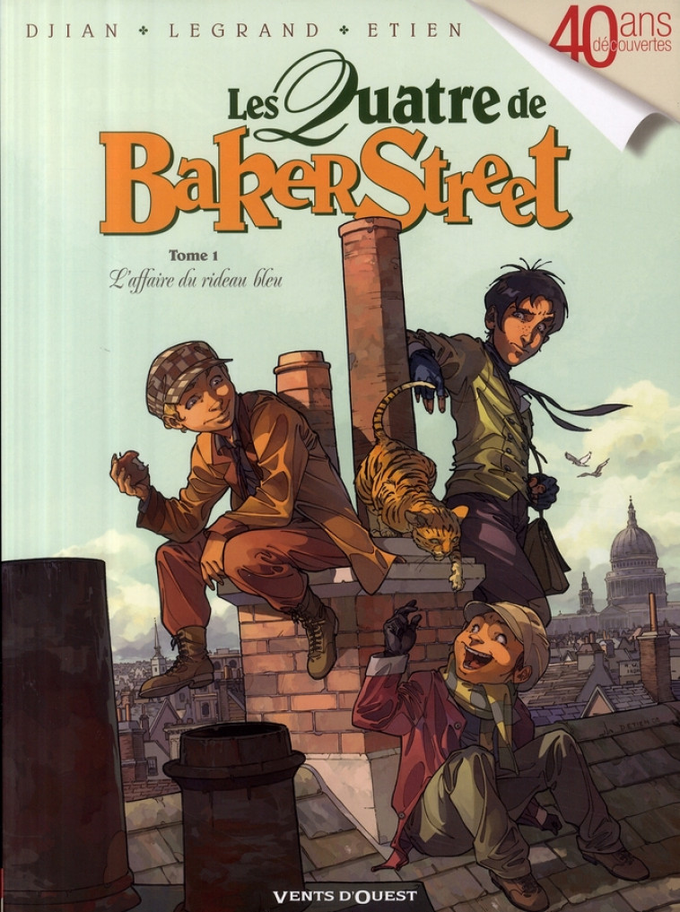 LES QUATRE DE BAKER STREET T.1  -  L'AFFAIRE DU RIDEAU BLEU - DJIAN/LEGRAND/ETIEN - VENTS D'OUEST