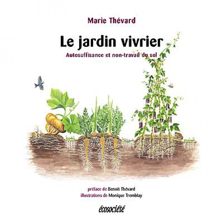 LE JARDIN VIVRIER : AUTOSUFFISANCE ET NON-TRAVAIL DU SOL - THEVARD/TREMBLAY - ECOSOCIETE