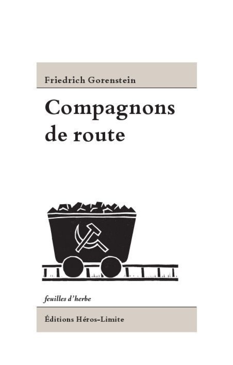 COMPAGNONS DE ROUTE - Friedrich Gorenstein - HEROS LIMITE