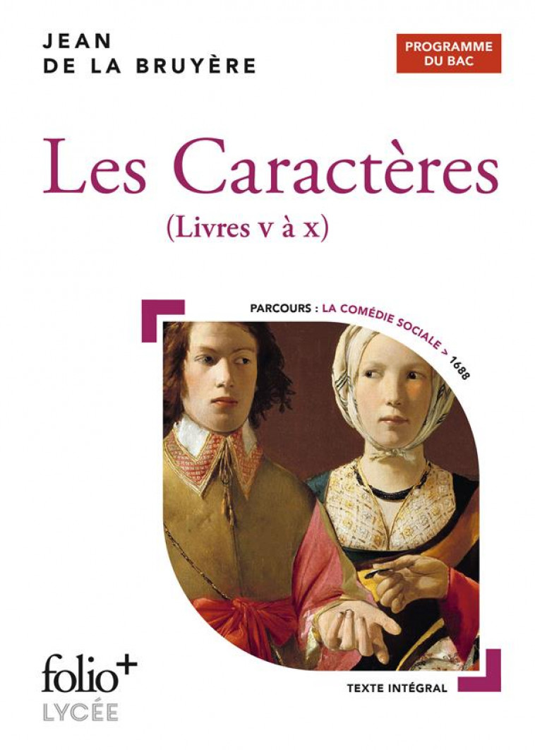 LES CARACTERES : LIVRES V A X - LA BRUYERE JEAN DE - GALLIMARD