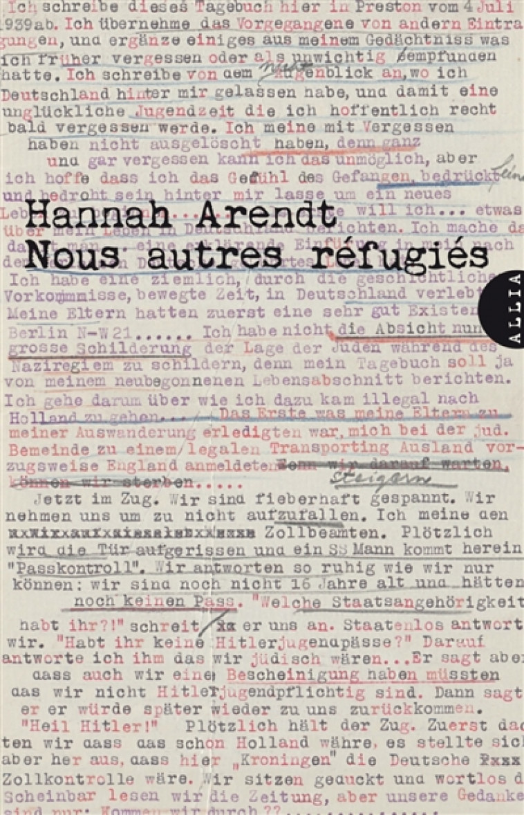 NOUS AUTRES REFUGIES - ARENDT HANNAH - ALLIA