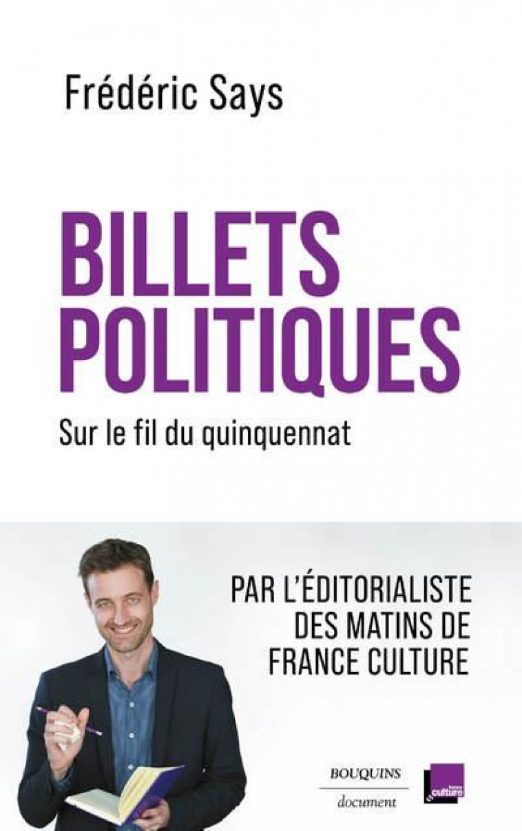 BILLETS POLITIQUES : SUR LE FIL DU QUINQUENNAT - SAYS FREDERIC - BOUQUINS