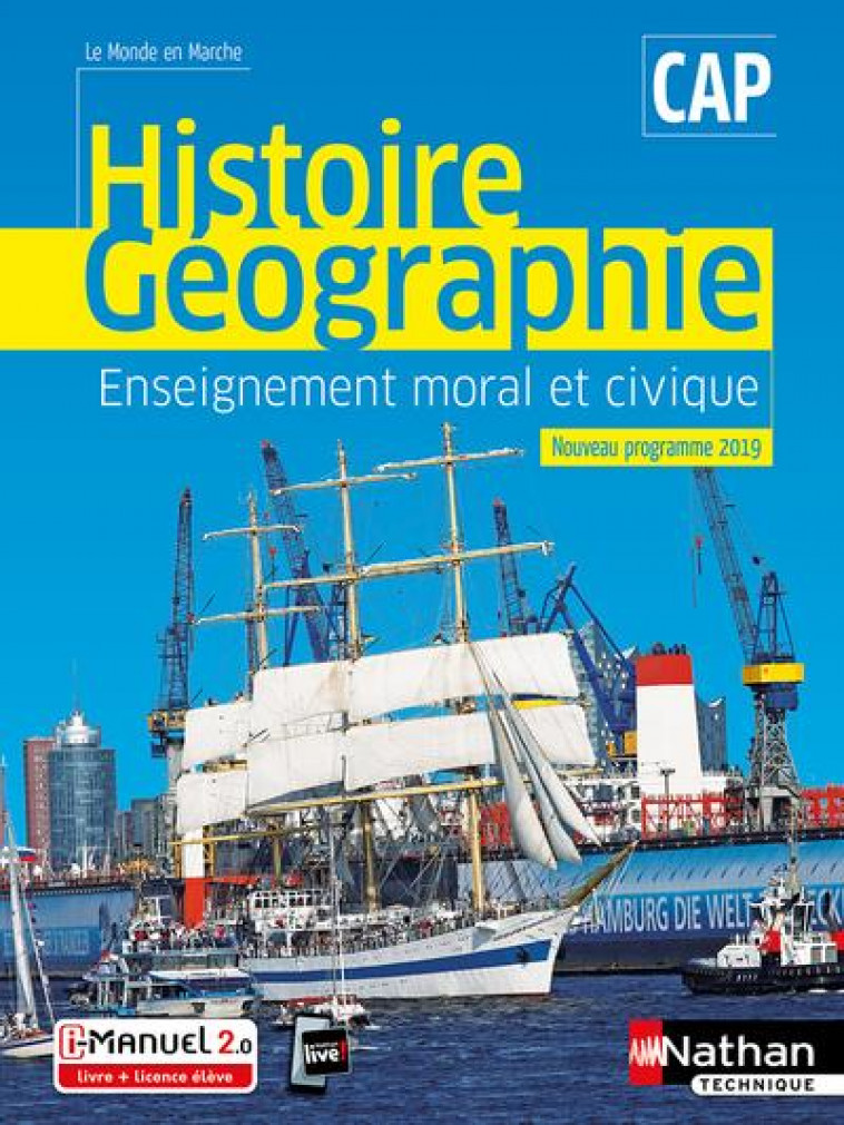 HISTOIRE ET GEOGRAPHIE ENSEIGNEMENT MORAL ET CIVIQUE  -  CAP (EDITION 2019) - COLLECTIF - CLE INTERNAT