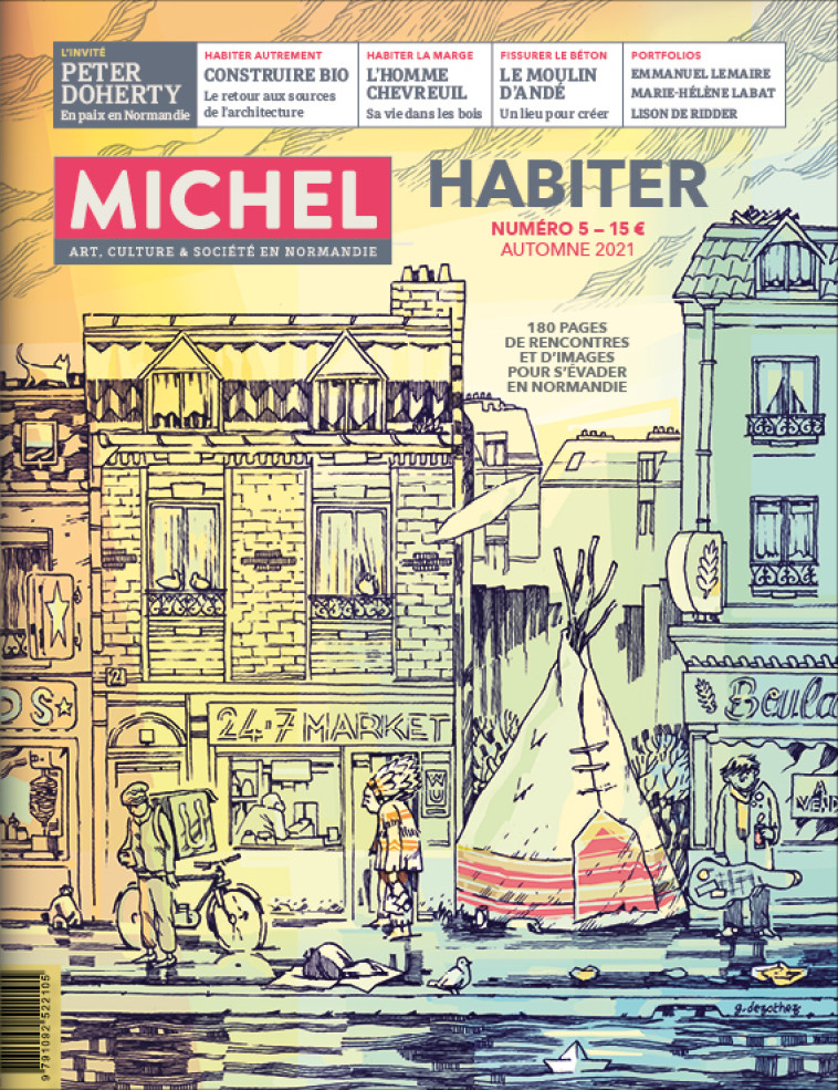 MICHEL ART, CULTURE ET SOCIETE EN NORMANDIE  N 5  HABITER -  Collectif - LAPIN ROUGE