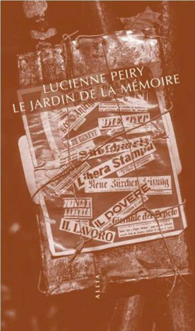 LE JARDIN DE LA MEMOIRE - PEIRY LUCIENNE - ALLIA