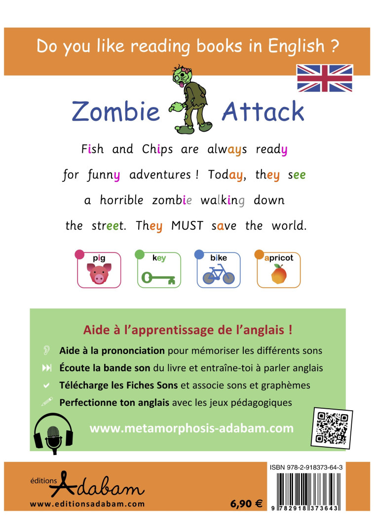 THE CRAZY ADVENTURES OF FISH & CHIPS - T01 - ZOMBIE ATTACK - THE CRAZY ADVENTURES OF FISH AND CHIPS - Mathieu Leparquois - ADABAM