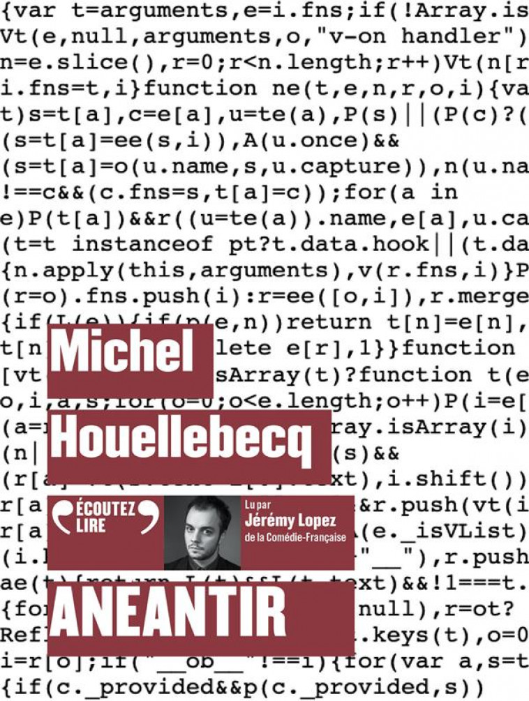 ANEANTIR - HOUELLEBECQ MICHEL - GALLIMARD