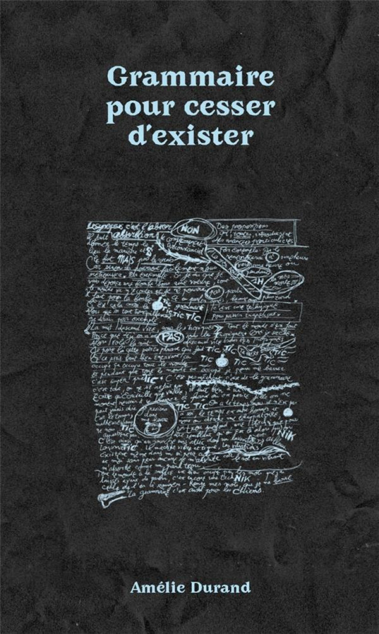 GRAMMAIRE POUR CESSER D'EXISTER - DURAND, AMELIE - BOOKS ON DEMAND