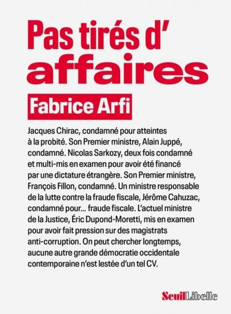 PAS TIRES D'AFFAIRES - ARFI FABRICE - SEUIL