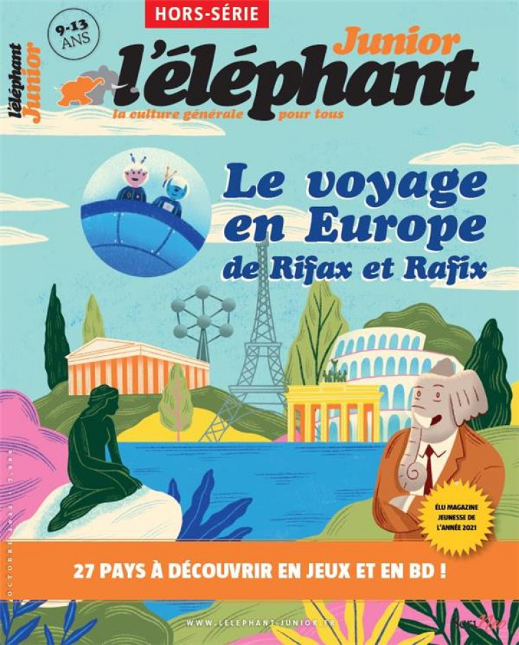 L'ELEPHANT JUNIOR N.6  -  LE VOYAGE EN EUROPE DE RIFAX ET RAFIX - COLLECTIF - NC