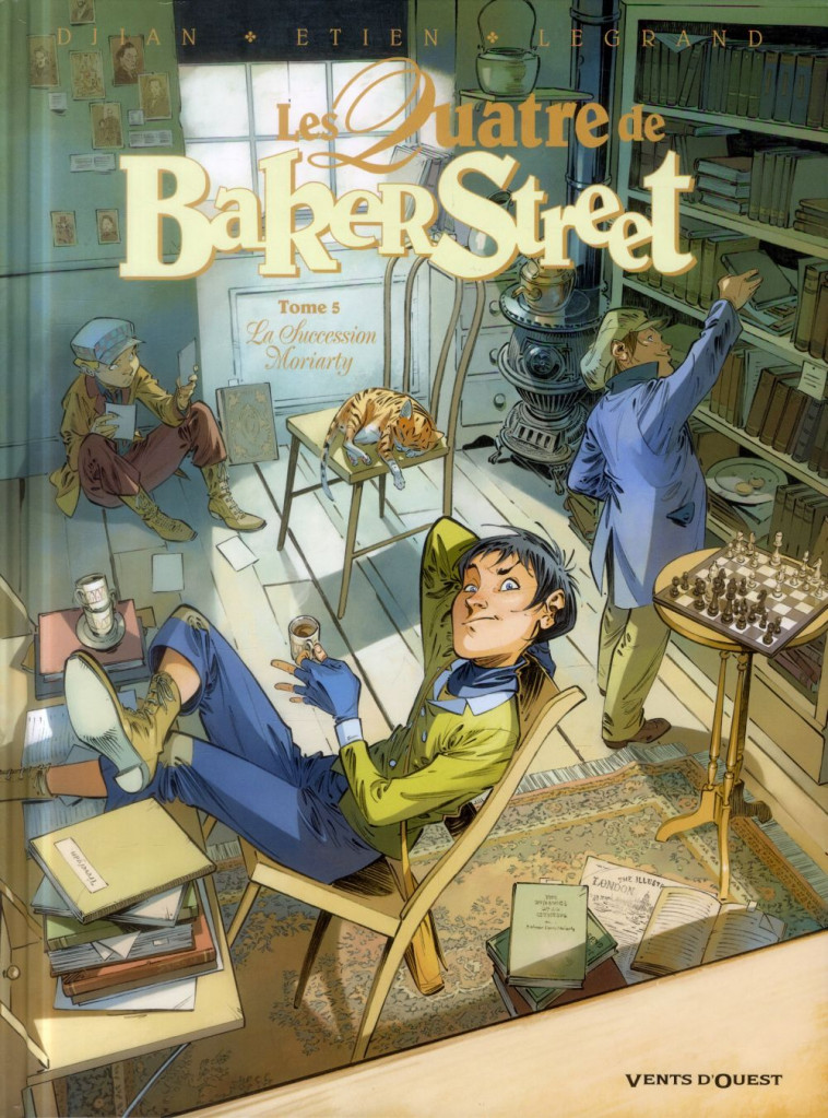 LES QUATRE DE BAKER STREET T.5  -  LA SUCCESSION MORIARTY - DJIAN/LEGRAND/ETIEN - Vents d'ouest