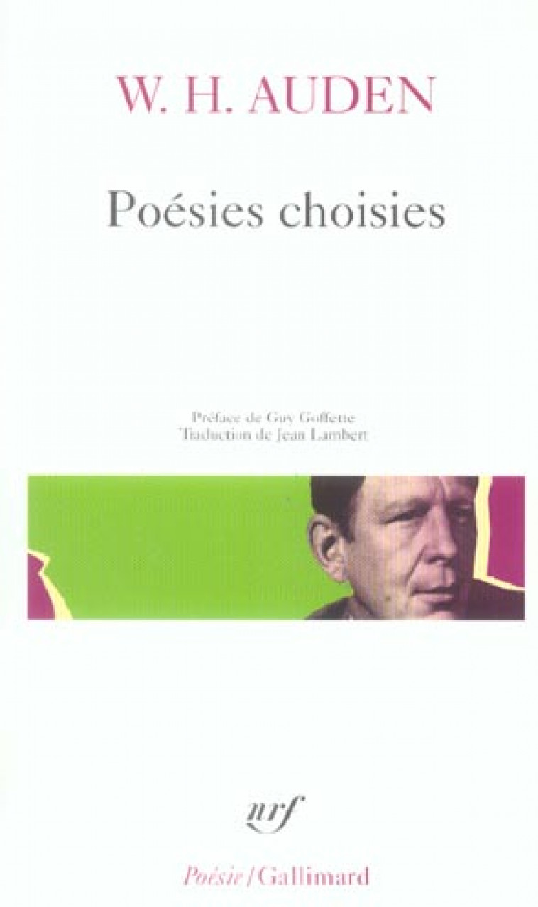 POESIES CHOISIES - AUDEN/GOFFETTE - GALLIMARD