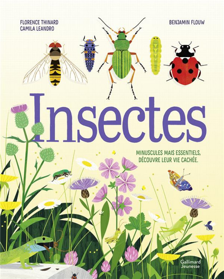 INSECTES - MINUSCULES MAIS ESSENTIELS, DECOUVRE LEUR VIE CACHEE - THINARD/LEANDRO - GALLIMARD