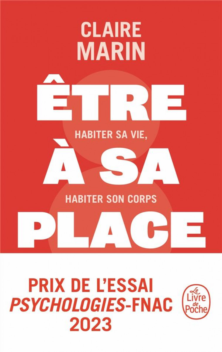 ETRE A SA PLACE - MARIN CLAIRE - LGF/Livre de Poche