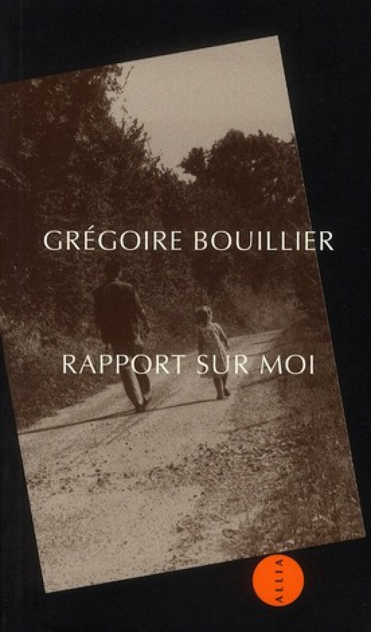 RAPPORT SUR MOI - BOUILLIER GREGOIRE - ALLIA