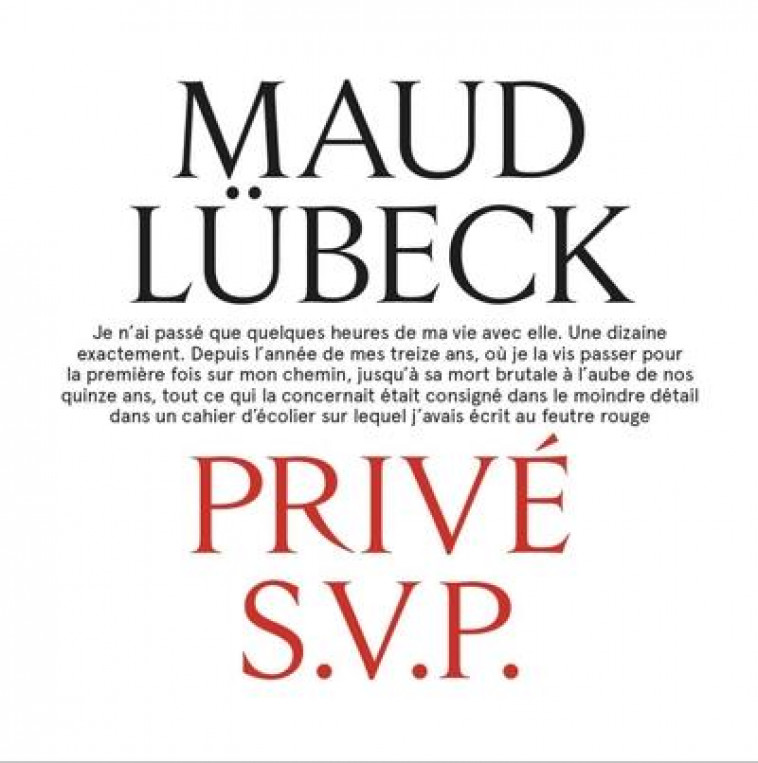 PRIVE S.V.P. - LUBECK MAUD - BLACKLEPHANT