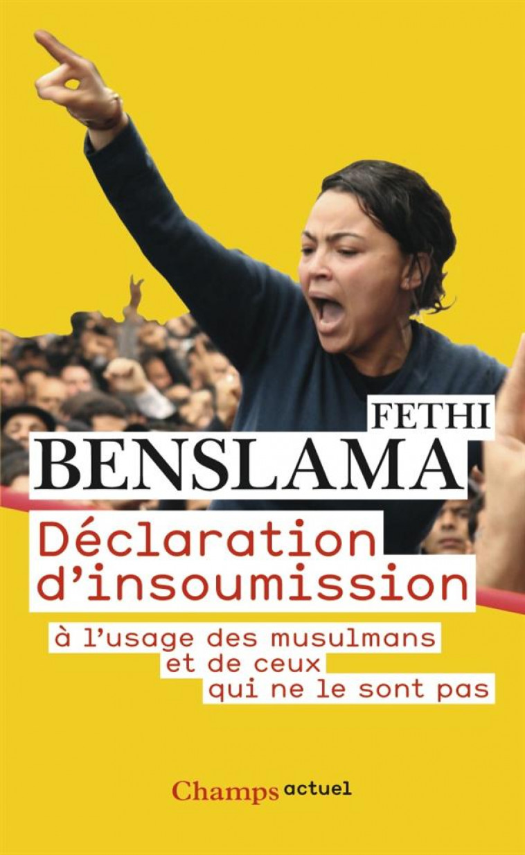 DECLARATION D'INSOUMISSION A L'USAGE DES MUSULMANS ET DE CEUX QUI NE LE SONT PAS - BENSLAMA FETHI - FLAMMARION