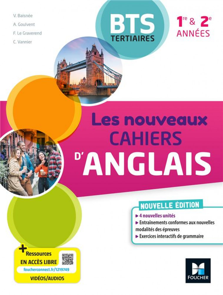 LES NOUVEAUX CAHIERS D'ANGLAIS  -  BTS TERTIAIRES, 1RE ET 2E ANNEES  -  LIVRE ELEVE - BAISNEE, VALERIE  - FOUCHER