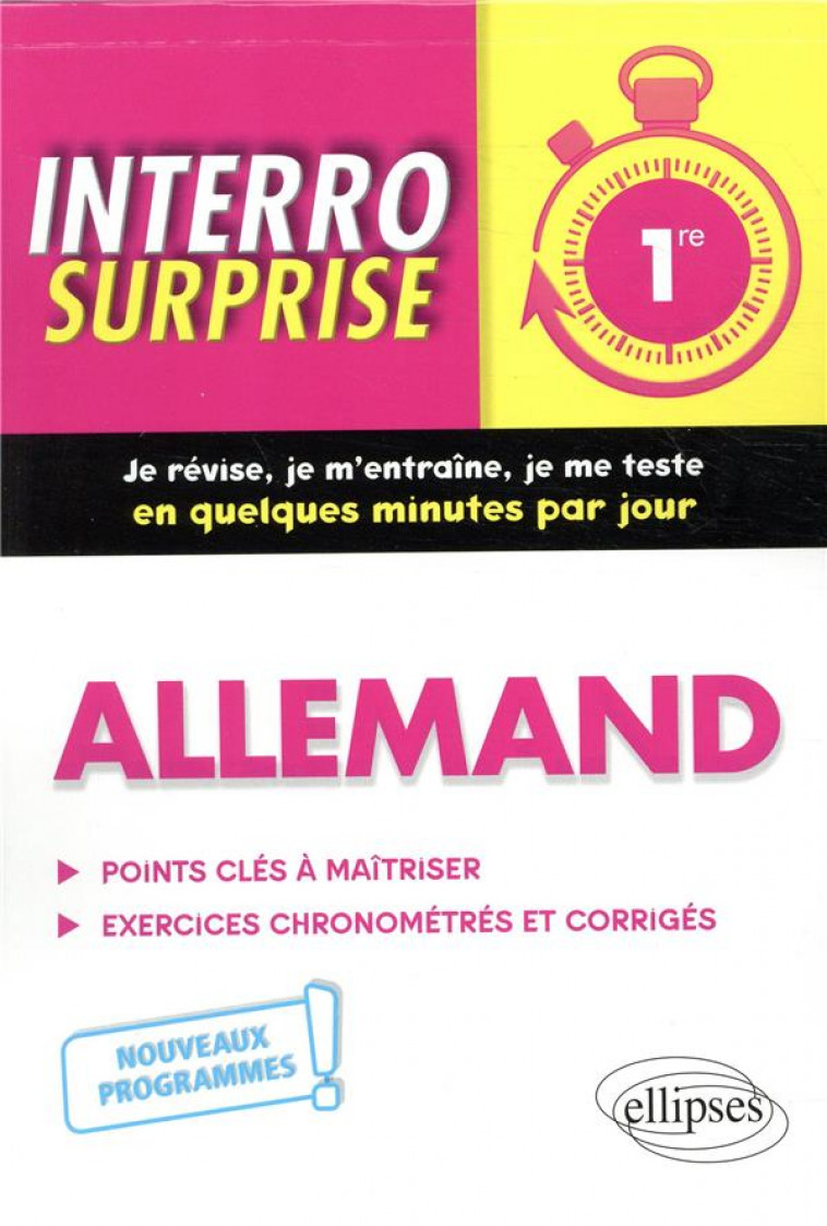 INTERRO SURPRISE : ALLEMAND  -  1RE (EDITION 2019) - CURIN, PASCAL - ELLIPSES MARKET