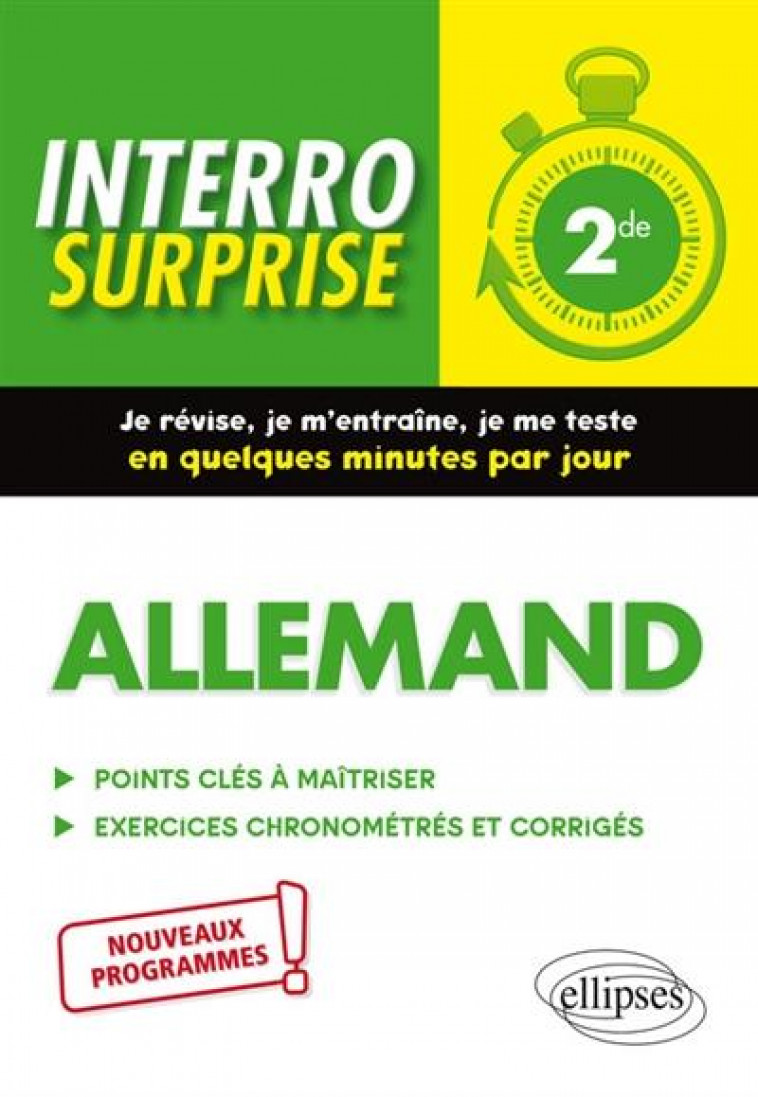 INTERRO SURPRISE : ALLEMAND  -  2DE - CURIN, PASCAL - ELLIPSES MARKET