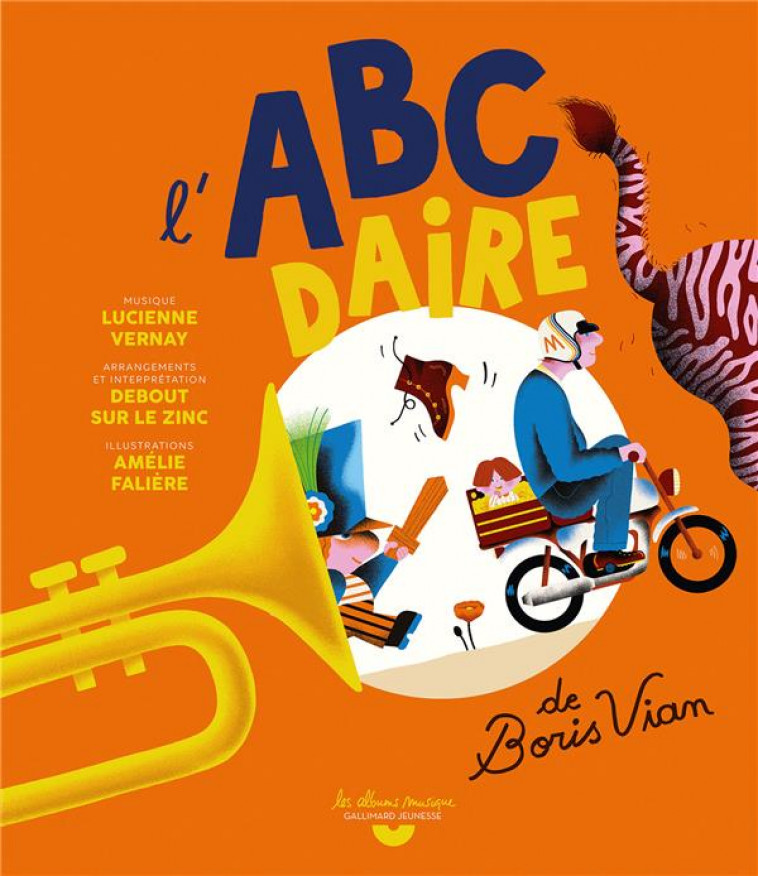 L'ABECEDAIRE DE BORIS VIAN - LIVRE CD - VIAN/FALIERE - GALLIMARD