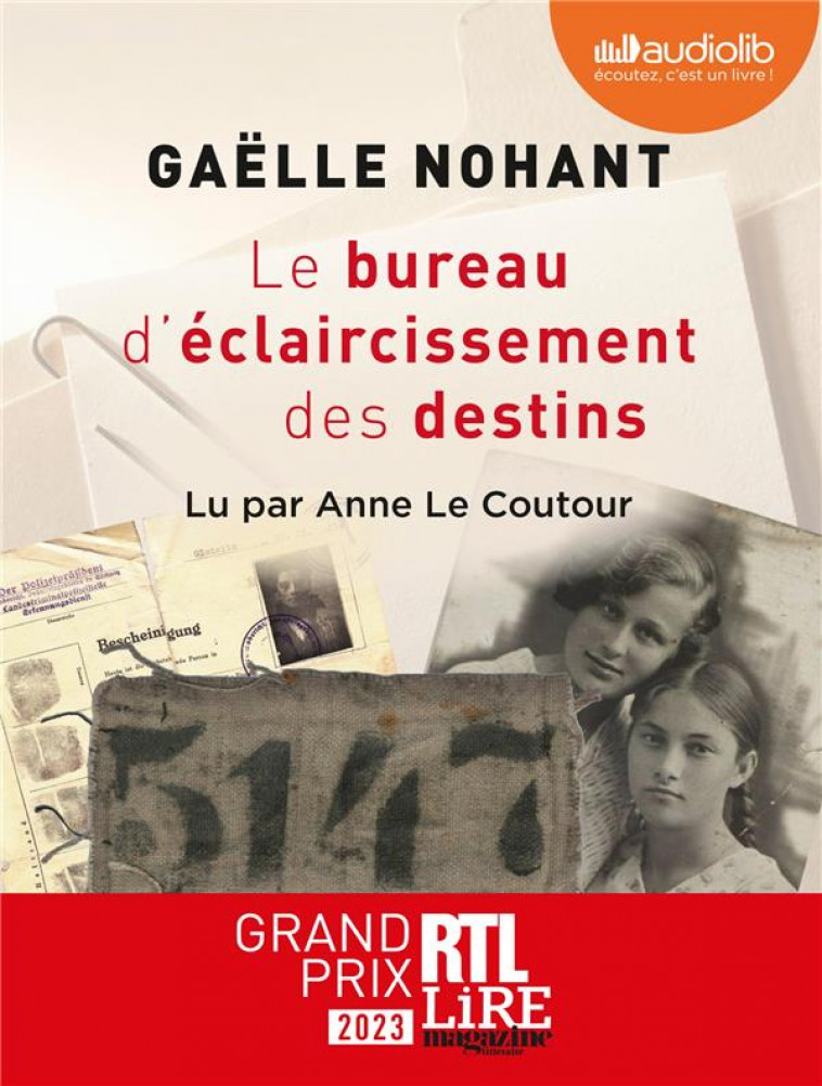 LE BUREAU D-ECLAIRCISSEMENT DES DESTINS - LIVRE AUDIO 1 CD MP3 - NOHANT GAELLE - AUDIOLIB