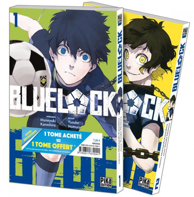 BLUE LOCK PACK OFFRE DECOUVERTE T01 ET T02 - NOMURA/KANESHIRO - PIKA